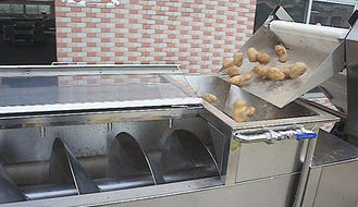 Süßkartoffel-Reinigungundschälmaschine-zwiebel-schale und schneidemaschine